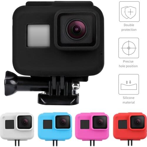 Anti-scratch Silicon Gel Camera Protective Case Cover Shell Housing For Gopro Hero 5 6 7 Action Camera Go Pro Accessories