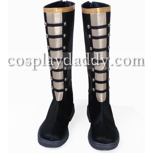100 Sleeping Princes & The Kingdom of Dreams Hinata Female Cosplay Black Long Boots S008