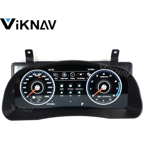 12.3“ Android 9.0 For-Toyota Highlander 2015-2019 Car LCD Meter instrument dashboard screen GPS Navi Multimedia player head unit