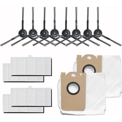 14 pieces Replacement Filters and Side Brush dust bag for Proscenic M7 Sweeping Robot Accessories Replacement Kit