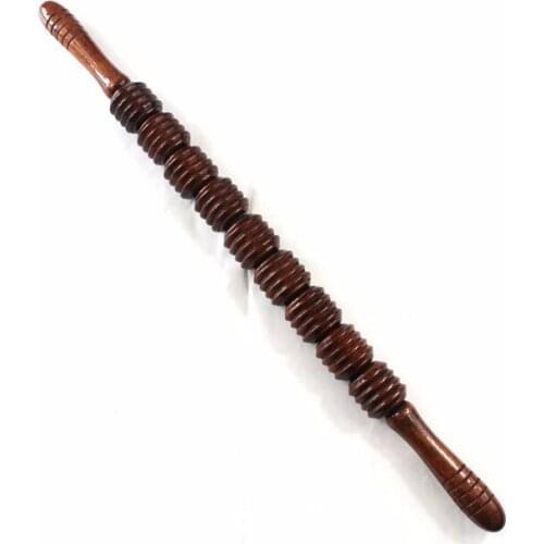 Free Shipping 9 big Rollers in Dark Red wood massage Roller tool for Acupuncture wooden Points sticker feet body Massager