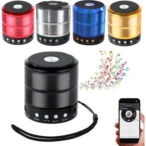 Bluetooth-compatible Speaker Portable Wireless Mini Column Stereo Music Sound Box Support FM Radio AUX TF Card USB Handsfree