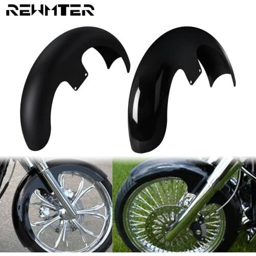 Motorcycle Bright Black/Matte Black 21" Front Fender Mudguard Cover For Harley Touring Street Glide Ultra Road King FLHR FLHT