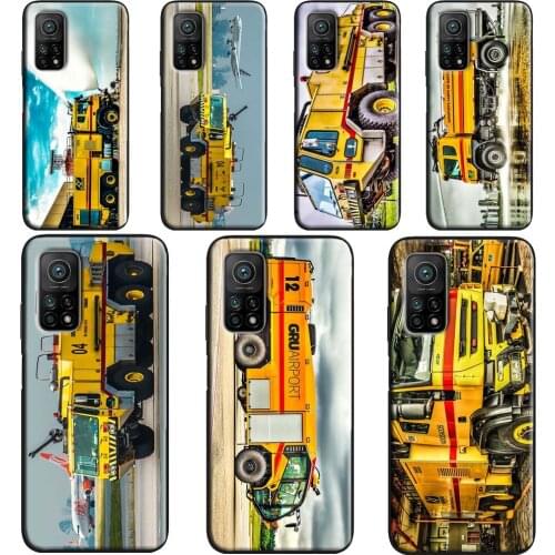 Fire Truck Case For Xiaomi Mi 11 Ultra 9 10 Note 10 Lite Mi 10T Pro Back Cover For POCO X3 Pro M3 F3