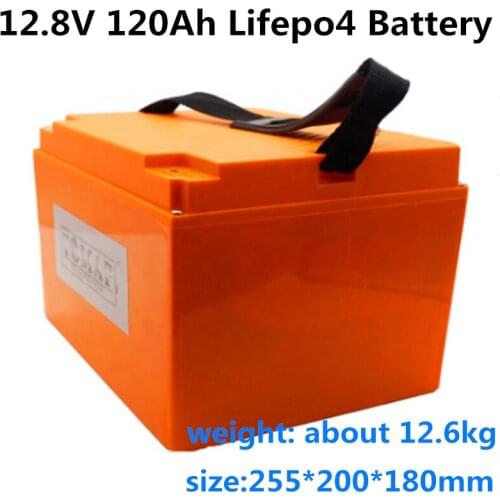 GTK Waterproof Case Deep Cycle Storage Batteries 12V 12.8V 120Ah Lifepo4 battery Pack with BMS for solar system + 10A charger