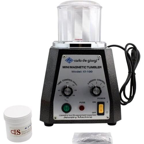 KT100 Magnetic Polishing Machine Reversal Polishing Machine Jewelry Workpiece Polishing Equipment Mini Magnetic Polishing Machin