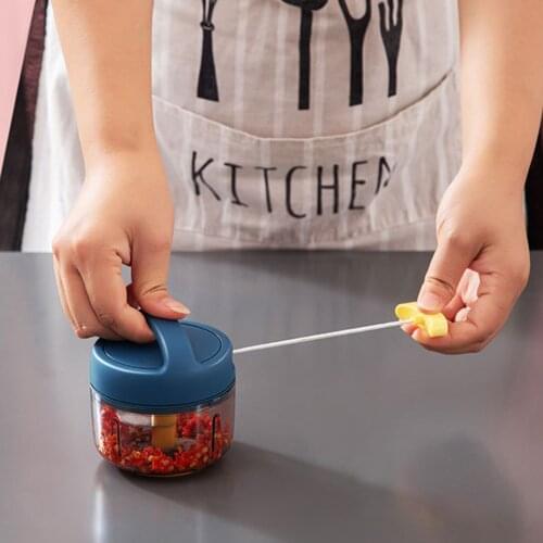 Multifunctional Manual Chopper Ginger Garlic Press Crusher for Meat Vegetable Fruit Cutter Kitchen Accessories Minced Tool