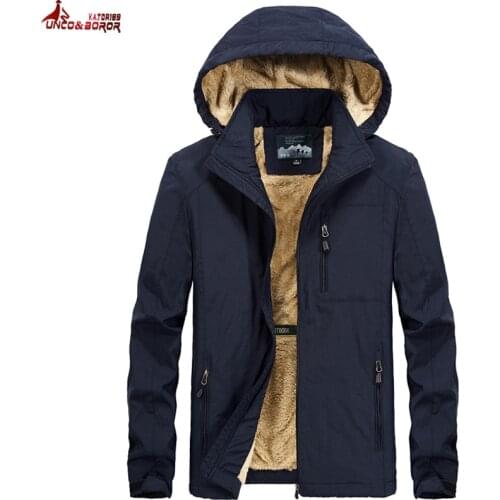 Brand winter coat men warm wool liner casual men`s windbreaker bomber jacket Detachable Hooded parka coat men clothes