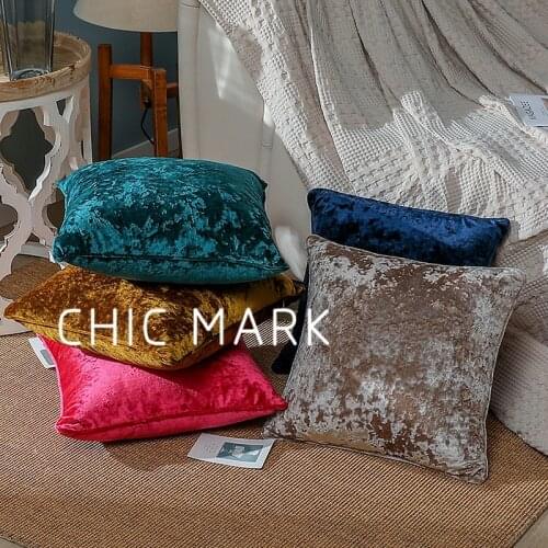 Throw Pillow Case Retro Cushion Shaggy Pillow Nordic Style Simple Solid Color Sofa Pillowcase Home Living Room Bedside Cushion