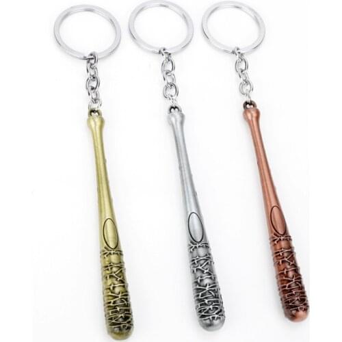 2019 New The Walking Dead Keychain Negans Bat LUCILLE Keyring Baseball Key Chain For Men Jewelry Accessories