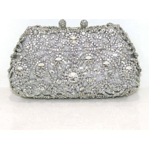 New Design Diamonds Handbags Girls Elegant Wedding Purses Party Wedding Ladies Crossbody Shoulder Bag High Quality