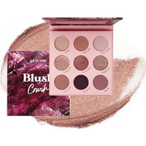 GUICAMI Genuine 9-color Eye Shadow 9-color Eye Shadow Palette Pearlescent Matte Eye Shadow Waterproof, Long-lasting Natural