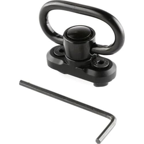 2 Pcs 1.25 Inch Quick-Release QD Sling Swivel Stud Adapter Rail Mount Fishbone Fastening Buckle Strap Hunting Equipment