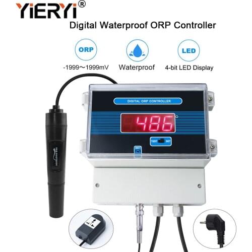 Yieryi Precision Professional Digital Waterproof ORP Controller With ORP Electrical Level Plug Adapts To All Countries