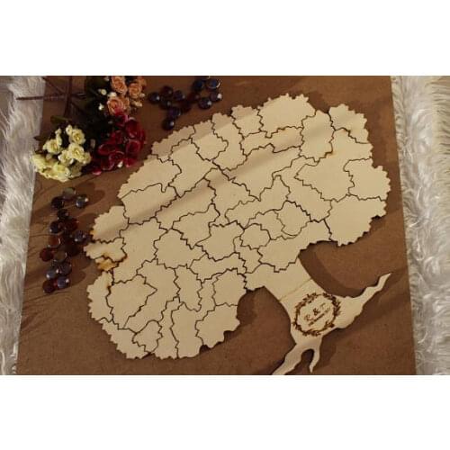 Wedding Guest Book Tree Wedding Alternetive Puzzle Guestbook-Tree -Guest Book Ideas -Alternative Wedding Guestbook -Personolized