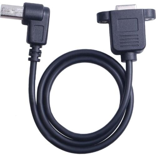 Universal USB Print Cable for Printer Scanner Extension Cord Panel Mount Extend Cable USB B Male to Female Printing Cable