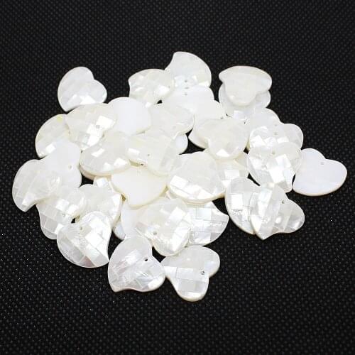 High Quality Fashion Natural Shell Beads Peach Heart Shape Beads For Jewelry Making Necklace Bracelet Earring Women Jeweley