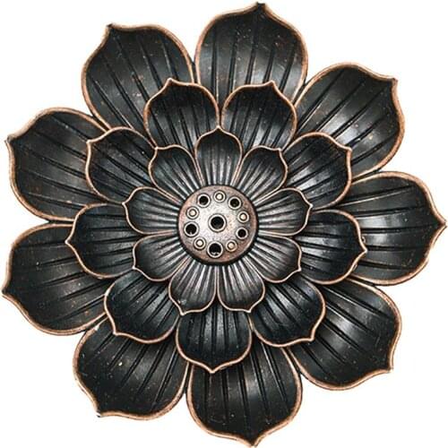 1Pc Lotus Incense Burner Chic Exquisite Zen Incense Stand Incense Insertion for Meditation Office Reading