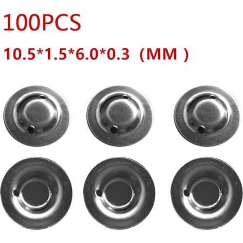 100Pcs/bag 18650 Lithium Battery Positive Spot Welding Tip Cap Flat Head to Tip Protective Cap Battery Accessories Dropship