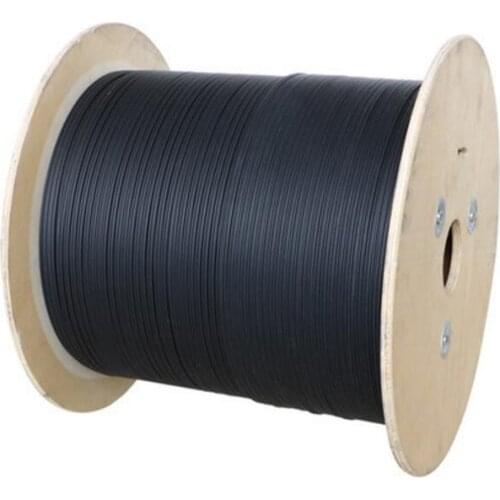 1000m/roll 2 Cores 3 Steel Wire outdoor G657 FTTH fiber optic Drop Wire Cable LSZH sheath G657A FTTH outdoo Fiber Optic Cable