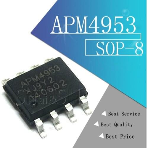 20pcs/lot New APM4953 4953 Dual P-Channel Enhancement Mode MOSFET SOP-8