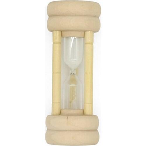 4inch 3-Minute Hourglass Timer Sand Glass Kitchen Gadget Boutique Timer Toy Mini Sandglass Toy for Housework Wooden Toy