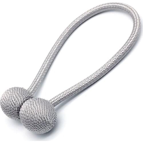 40ML Minimalist Modern Curtains Tied Living Room Magnets Curtain Buckle Hooks Perforated Curtains Rope Straps Home Decorations