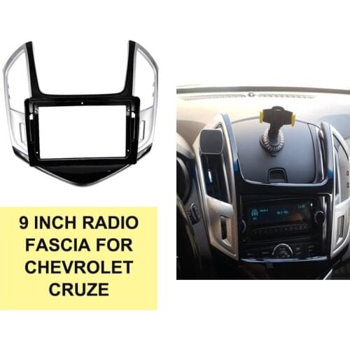 9 inch Car Radio Fascia for Chevrolet Cruze 2009-2011 Head Unit Installation Refit Trim Frame Dash Kit Stereo Panel GPS Bezel