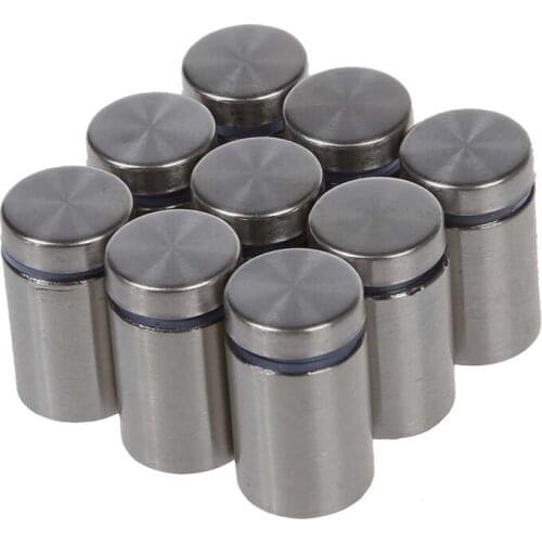 Stainless Steel Clamps for Advertising, 19mm x 30 mm, 9 pieces