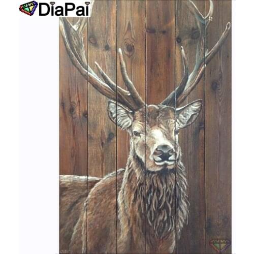 DIAPAI 100% Full Square/Round Drill 5D DIY Diamond Painting "Animal deer" Diamond Embroidery Cross Stitch 3D Decor A20889