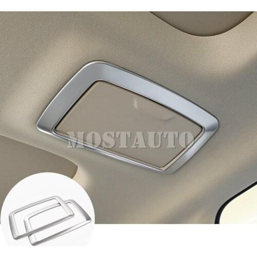 For BMW 5 Series G30 G31 ABS Roof Rear Make-up Mirror Light Trim Cover 2017-2020 2pcs Car Accessories Interior Car Decor