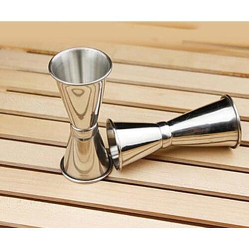 Elenxs Double End Cocktail Shaker Measurements Cup Stainless Steel Ounce Cup Barware Bartender Bar Accessories Tool S/M/L 2019