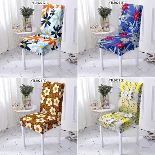 Cartoon flowers and leaves chaise lounge chair cover bar chair pink chair dinner table and chairs chair cover wedding bar chair