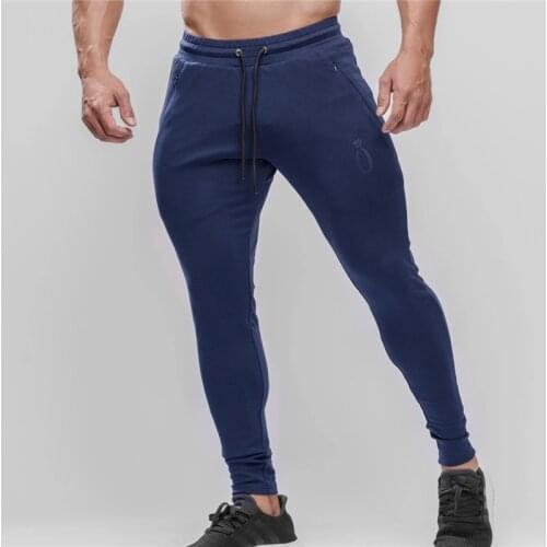 High Quality men Pants Fitness Casual Elastic Pants Bodybuilding Clothing Casual Fashion Sweatpants Joggers Pants