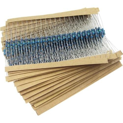 400Pcs 1/4w Resistance 1% Metal Film Resistor Kit Set 20 Kinds Each 20