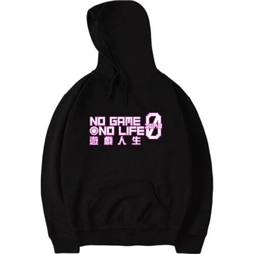 Novelty No Game No Life hoodies men/women 2020 Long Sleeve Oversized Fashion Sweatshirts Hip Hop Hoodie Pullover Autumn Winter