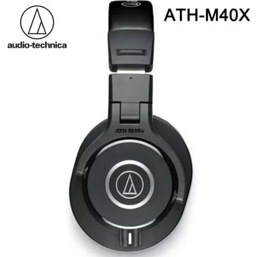 Original Audio Technica ATH-M40x Over-ear Headsets HiFi Foldable Earphones Professional Monitor Headphone w/Detachable Cables
