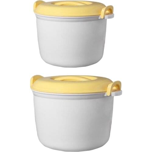 Portable Microwave Oven Rice Cooker Multifunctional Steamer Insulation Lunch Box Steaming Utensils for Microwave