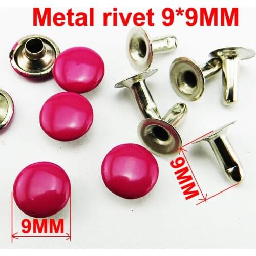 100PCS 9MM*9MM BLUE RIVETS decoration buttons sewing clothes accessories BRAND trousers rivet MR-022