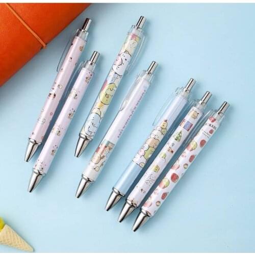 San-X SUMIKKO GURASHI Cute animal gel pen Kawaii Mechanical ball pen 0.7mm Black ink Office School student stationery kids gift