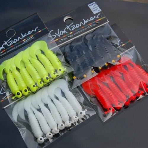 Fishing Lure Soft Bait Jig Head Worm Barbed Hooks 7 Pieces Bag 1.75g/4.4cm Fish Bait Jigs