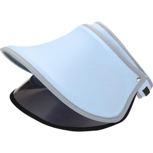 Sun Visor Cap Double-layer Topless Sun UV Protection Women Adjustable Hat for Outdoor Sports Beach Caps