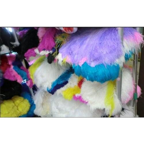 SPR Ostrich Feather 10pc/lot 16-18" 40-45cm Wedding Feather red Ostrich plumage ostrich white