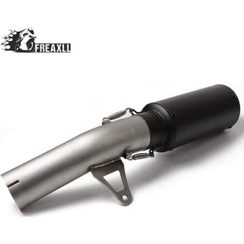 Exhaust Muffler and Link Pipe Motorcycle Carbon Fiber Exhaust Pipe Muffler Escape For BMW S1000RR 2009 2010 2011 2012 2013 2014