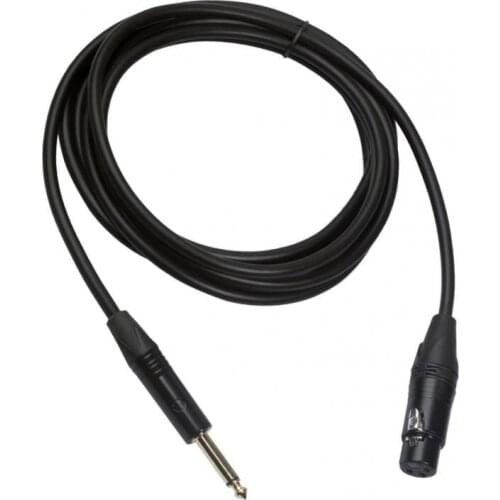 XLR Female to 1/4 Inch TRS Cables, XLR 3 Pin Female to 6.35mm TRS Male Single Wire Mic Cord for Dynamic Microphone - 10 FT