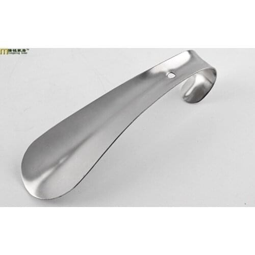 1PC Professional 14.5 Silver Color Stainless Steel Metal Shoe Horn Spoon Shoehorn Shoe Lifter Metal Craft LB 078