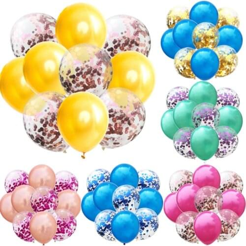 10pcs/lot 12inch Air Latex Balloons Confetti Birthday Party Decorations Rose Glod Wedding Decoration Baby Shower Helium Ballon