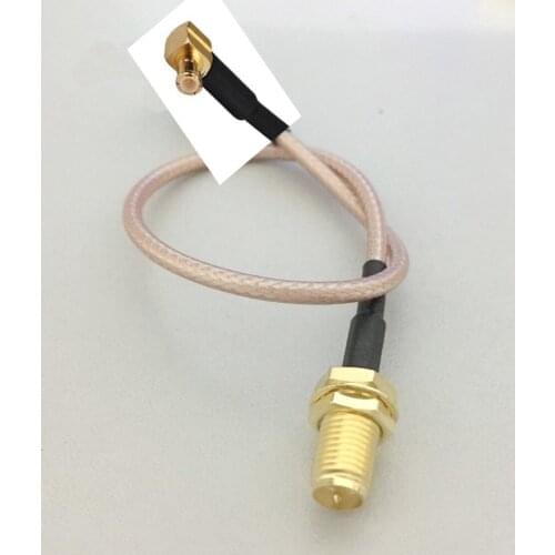 20PCS Right Angle MCX Male to RP SMA Plug RP-SMA Jack Adapter Connector RG316 Cable 15cm 6 inch