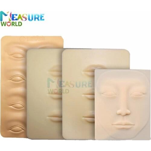 3D Silicone Permanent Makeup Tattoo Training Practice Fake Skin Blank Eye Lips Face For Microblading Tattoo Machine BeginnerTool