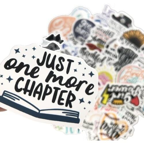 50pcs New English Letters Phrase Graffiti Sticker Inspirational Quotes Decal For Laptop Skateboard Scrapbooking Kids Toy Sticker